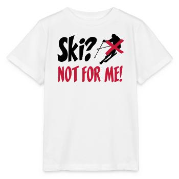 I hate Ski - Stanley/Stella Kinder T-Shirt MINI CREATOR  - Weiß - Vorne - Maike (125cm)
