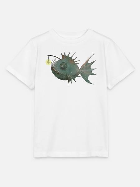 Anglerfisch - Stanley/Stella Kinder T-Shirt MINI CREATOR  - Weiß
