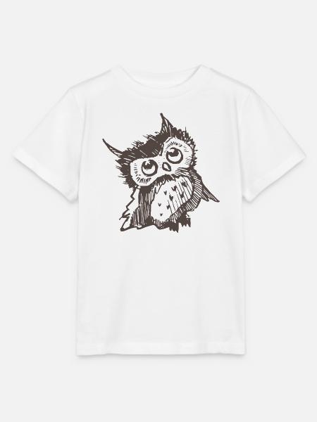 Eule - Stanley/Stella Kinder T-Shirt MINI CREATOR - Weiß