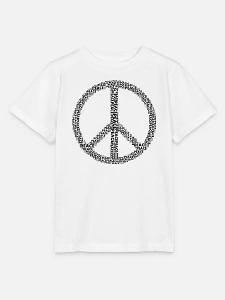 Peace Friedenssymbol - Stanley/Stella Kinder T-Shirt MINI CREATOR - Weiß