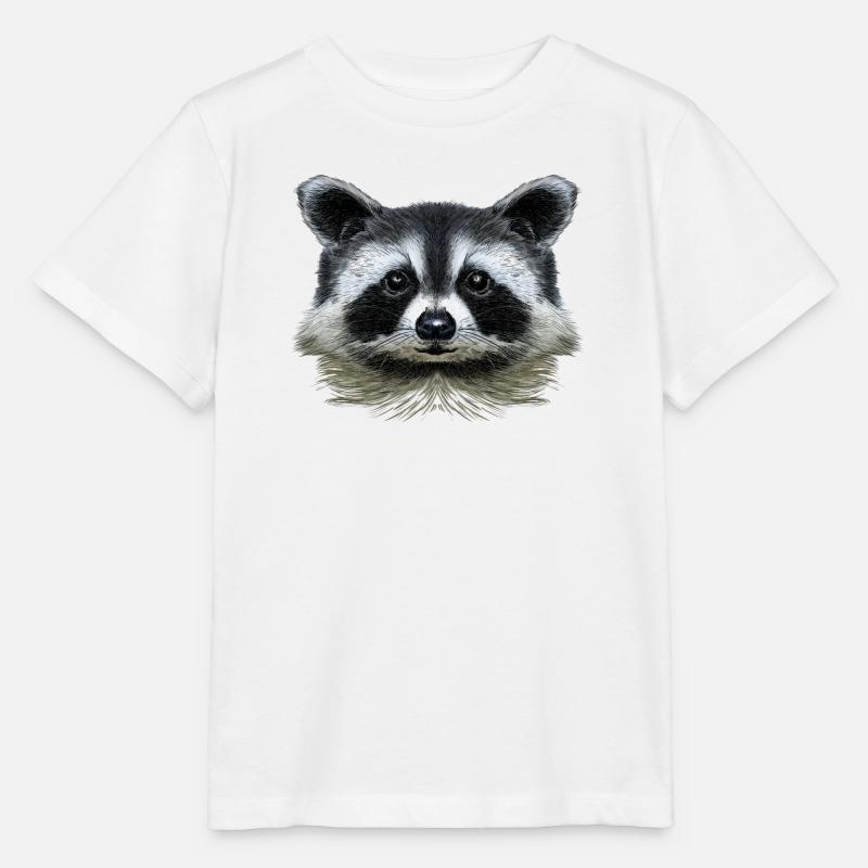 Waschbär - Stanley/Stella Kinder T-Shirt MINI CREATOR - Weiß