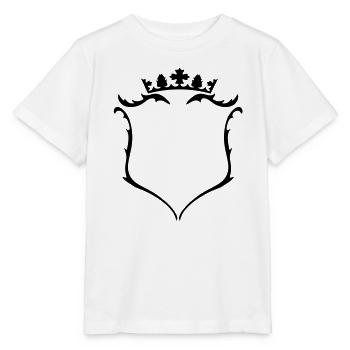 A crest with crown - Stanley/Stella MINI CREATOR Kids’ T-Shirt - white - Front - Maike (125cm)