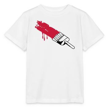 A brush with color - Stanley/Stella MINI CREATOR Kids’ T-Shirt - white - Front - Maike (125cm)