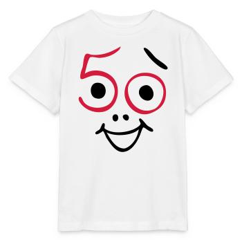 50 ans et toujours frais! - T-shirt bio MINI CREATOR Stanley/Stella Enfant - blanc - Devant - Maike (125cm)