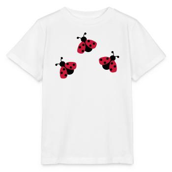 6254398 118120415 Marienkaefer - Stanley/Stella Kinder T-Shirt MINI CREATOR  - Weiß - Vorne - Maike (125cm)