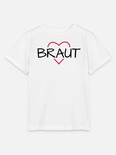 Braut Herz JunggesellinnenabschiedHochzeit - Stanley/Stella Kinder T-Shirt MINI CREATOR - Weiß