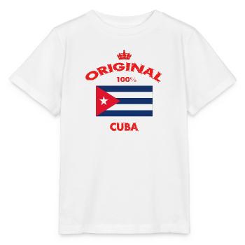 Cuba Original / Cadeau - T-shirt bio MINI CREATOR Stanley/Stella Enfant - blanc - Devant - Maike (125cm)