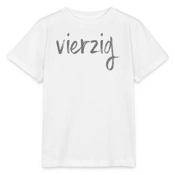 40 vierzig 40. Geburtstag Geschenk - Stanley/Stella Kinder T-Shirt MINI CREATOR  - Weiß - Vorne - Maike (125cm)