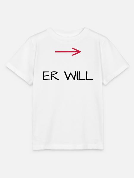 Er will Junggesellenabschied Pfeil - Stanley/Stella Kinder T-Shirt MINI CREATOR  - Weiß