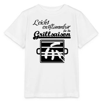 Grillsaison Grill grillen Sommer Party Geschenk - Stanley/Stella Kinder T-Shirt MINI CREATOR  - Weiß - Vorne - Maike (125cm)