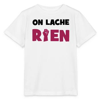 On lâche rien ! - T-shirt bio MINI CREATOR Stanley/Stella Enfant - blanc - Devant - Maike (125cm)