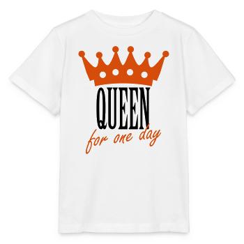 Reine pour un jour - T-shirt bio MINI CREATOR Stanley/Stella Enfant - blanc - Devant - Maike (125cm)