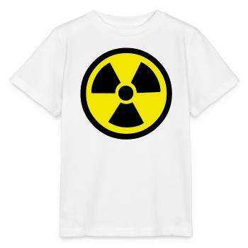 Radiation Warning - Stanley/Stella MINI CREATOR Kids’ T-Shirt - white - Front - Maike (125cm)