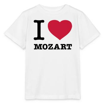 I LOVE MOZART - T-shirt bio MINI CREATOR Stanley/Stella Enfant - blanc - Devant - Maike (125cm)