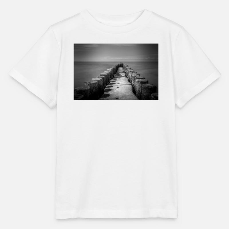 Brise-lames à Ahrenshoop - T-shirt bio MINI CREATOR Stanley/Stella Enfant - blanc
