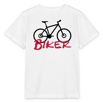 biker - Stanley/Stella MINI CREATOR Kids’ T-Shirt - white - Front - Maike (125cm)