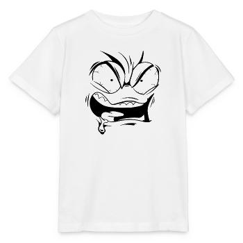 Visage en colère - T-shirt bio MINI CREATOR Stanley/Stella Enfant - blanc - Devant - Maike (125cm)