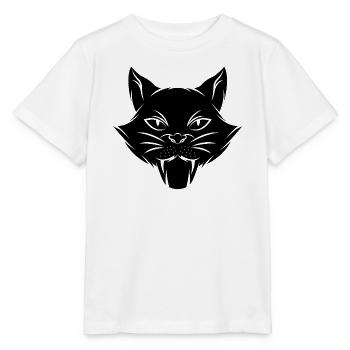 Chat chaton miaou chat domestique oeil de chat - T-shirt bio MINI CREATOR Stanley/Stella Enfant - blanc - Devant - Maike (125cm)
