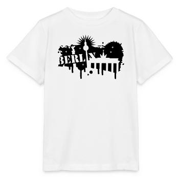 Berlin, Porte de Brandebourg et Colonne de la - T-shirt bio MINI CREATOR Stanley/Stella Enfant - blanc - Devant - Maike (125cm)