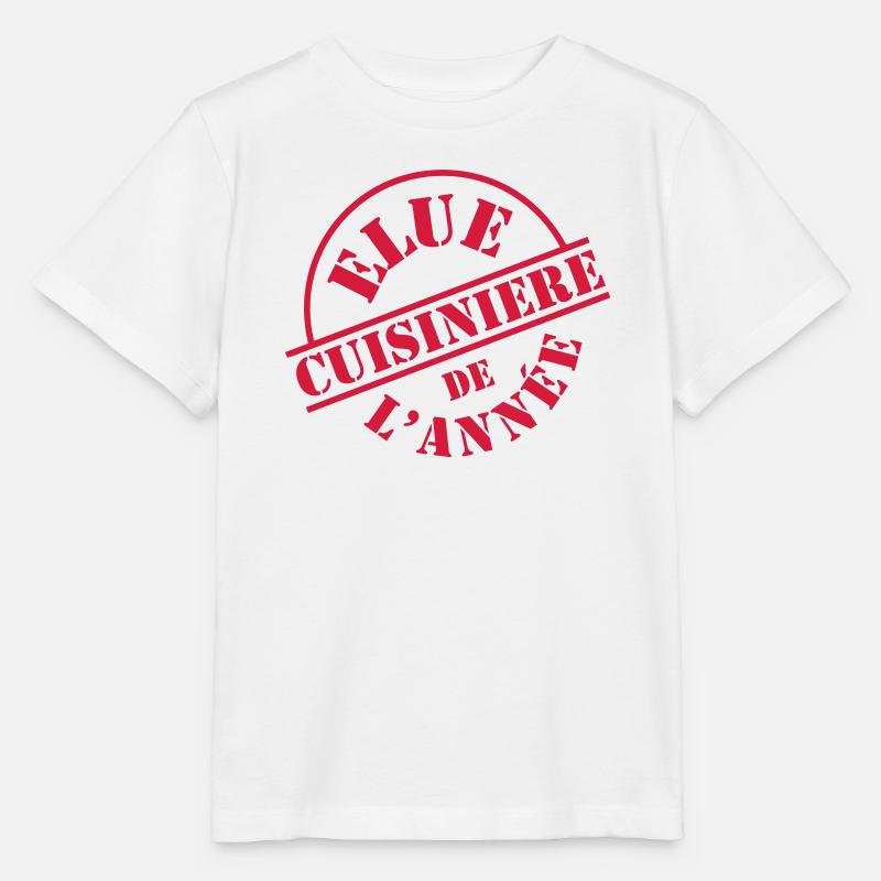 # Cuisinière # - T-shirt bio MINI CREATOR Stanley/Stella Enfant - blanc