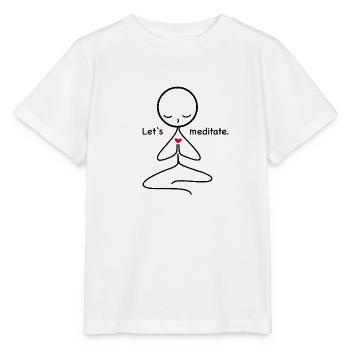 Meditation - Stanley/Stella Kinder T-Shirt MINI CREATOR  - Weiß - Vorne - Maike (125cm)
