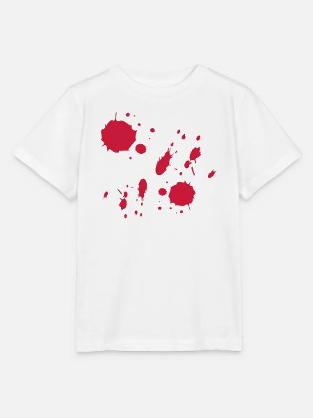 Rote Farbspritzer abstrakte Muster - Stanley/Stella Kinder T-Shirt MINI CREATOR - Weiß