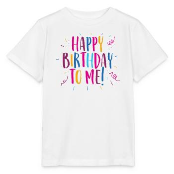 Herzlichen Glückwunsch zu meinem Geburtstag! - Stanley/Stella Kinder T-Shirt MINI CREATOR  - Weiß - Vorne - Maike (125cm)