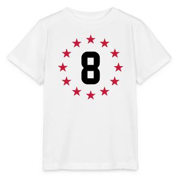 Achten Geburtstag - Stanley/Stella Kinder T-Shirt MINI CREATOR  - Weiß - Vorne - Maike (125cm)