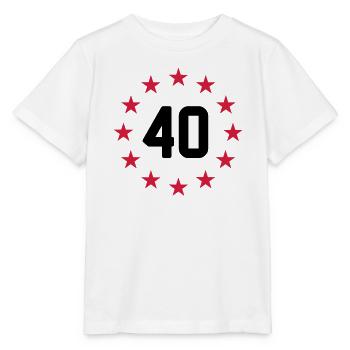 Vierzigsten Geburtstag - Stanley/Stella Kinder T-Shirt MINI CREATOR  - Weiß - Vorne - Maike (125cm)
