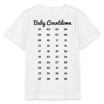 Semaines de grossesse - T-shirt bio MINI CREATOR Stanley/Stella Enfant - blanc - Devant - Maike (125cm)