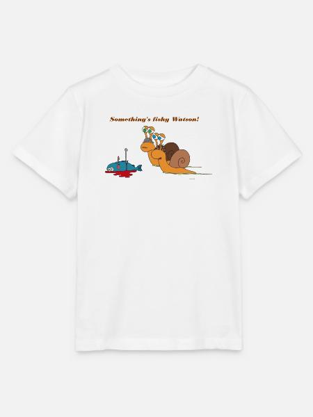 Sherlock Holmes Schnecke - Stanley/Stella Kinder T-Shirt MINI CREATOR - Weiß