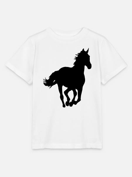 Ein Pferd. - Stanley/Stella Kinder T-Shirt MINI CREATOR  - Weiß
