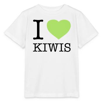 J’AIME LES KIWIS Kiwi - T-shirt bio MINI CREATOR Stanley/Stella Enfant - blanc - Devant - Maike (125cm)