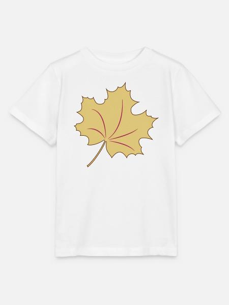 Blatt, der Herbst kann kommen - Stanley/Stella Kinder T-Shirt MINI CREATOR  - Weiß
