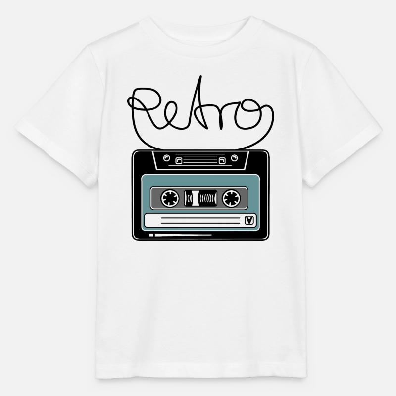 Kassette Retro Mixtape Bandsalat - Stanley/Stella Kinder T-Shirt MINI CREATOR - Weiß