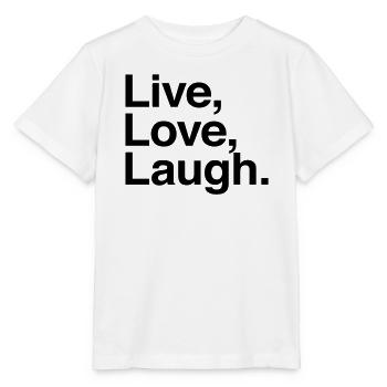 rire vivant d'amour - T-shirt bio MINI CREATOR Stanley/Stella Enfant - blanc - Devant - Maike (125cm)
