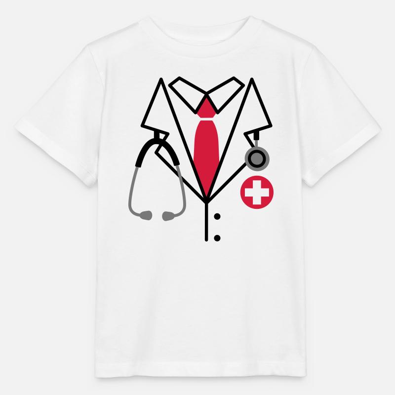 Médecin - T-shirt bio MINI CREATOR Stanley/Stella Enfant - blanc