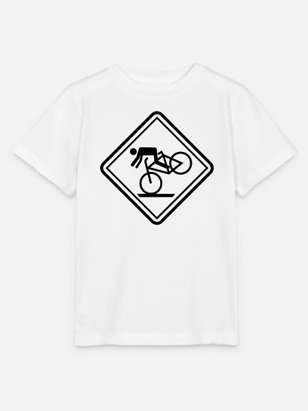 sport komisch mountainbiking - Stanley/Stella Kinder T-Shirt MINI CREATOR  - Weiß