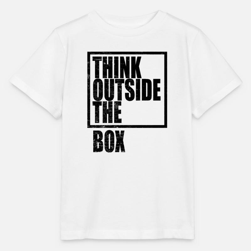 Think Outside The Box / Design Thinking - Stanley/Stella Kinder T-Shirt MINI CREATOR  - Weiß