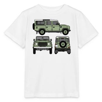 Defender 110 - Seiten - Stanley/Stella Kinder T-Shirt MINI CREATOR  - Weiß - Vorne - Maike (125cm)