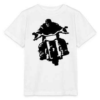 biker - Stanley/Stella MINI CREATOR Kids’ T-Shirt - white - Front - Maike (125cm)