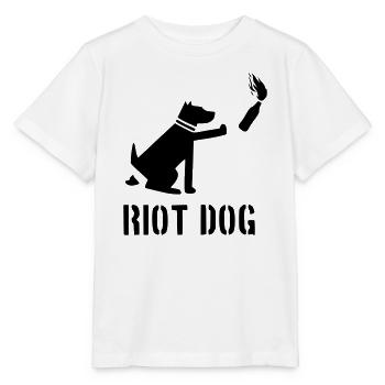 chien anti-émeute - T-shirt bio MINI CREATOR Stanley/Stella Enfant - blanc - Devant - Maike (125cm)