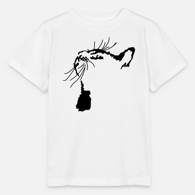 Chat - T-shirt bio MINI CREATOR Stanley/Stella Enfant - blanc