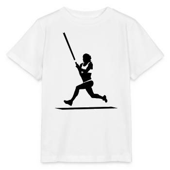 Stabhochsprung - Stanley/Stella Kinder T-Shirt MINI CREATOR  - Weiß - Vorne - Maike (125cm)