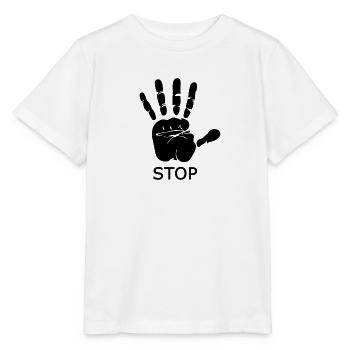 stop - Stanley/Stella MINI CREATOR Kids’ T-Shirt - white - Front - Maike (125cm)