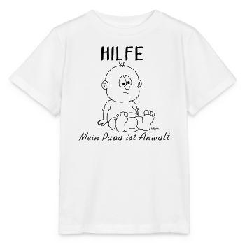 Hilfe Baby Anwalt - Stanley/Stella Kinder T-Shirt MINI CREATOR  - Weiß - Vorne - Maike (125cm)