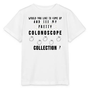 Médecin docteur interniste collection coloscope cadeau - T-shirt bio MINI CREATOR Stanley/Stella Enfant - blanc - Devant - Maike (125cm)