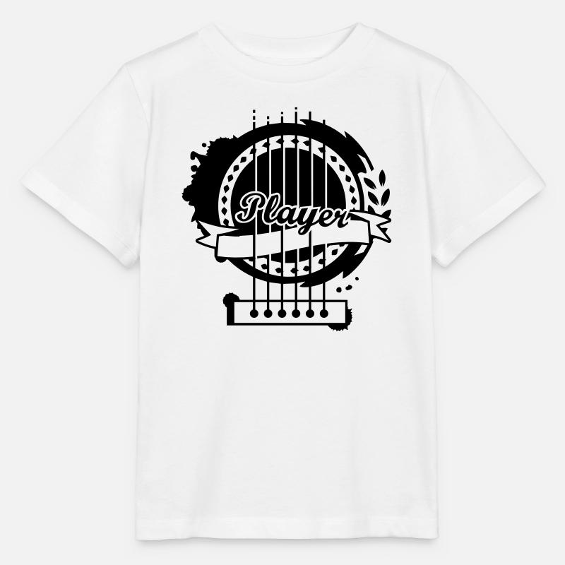 Une partie d'une guitare classique - T-shirt bio MINI CREATOR Stanley/Stella Enfant - blanc