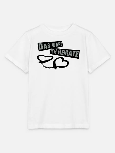 ich_heirate_schwarz - Stanley/Stella Kinder T-Shirt MINI CREATOR  - Weiß