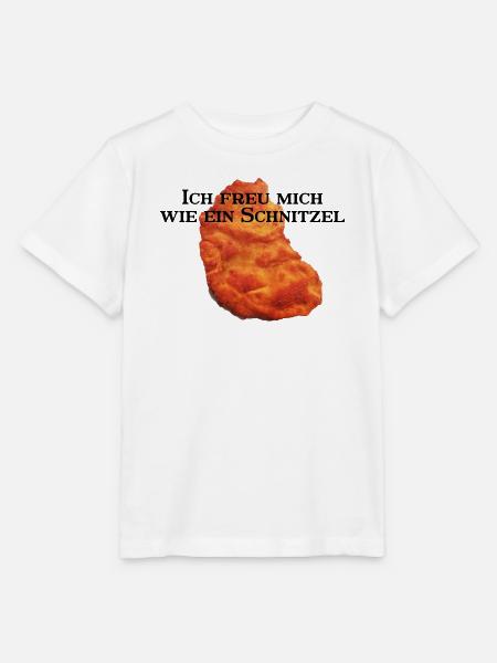 Ich freu mich wie ein Schnitzel rework - Stanley/Stella Kinder T-Shirt MINI CREATOR - Weiß